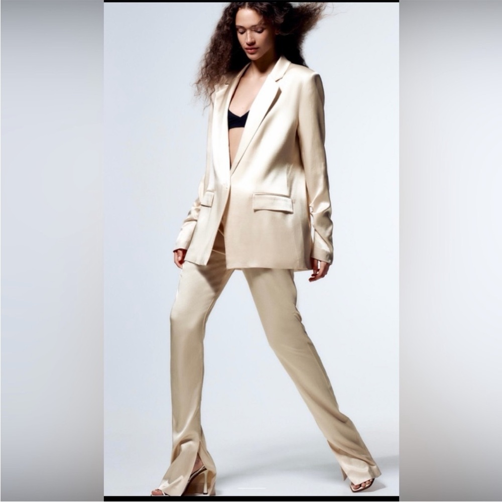 Zara satin pants